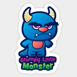 Grumpy Little Monster Sticker